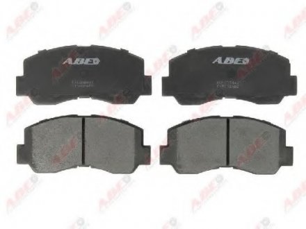 Комплект гальмівних колодок передн, MAZDA E MITSUBISHI ECLIPSE, ECLIPSE II, ECLIPSE III, GALANT IV, L 300 / DELICA II, L 300 III, L200, LANCER IV, LANCER V, MIRAGE I 1.3-3.0 05.78-06.06 ABE C15002ABE