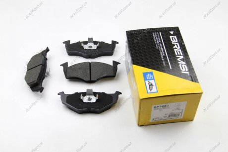 Комплект тормозных колодок, дисковый тормоз BREMSI BP2682