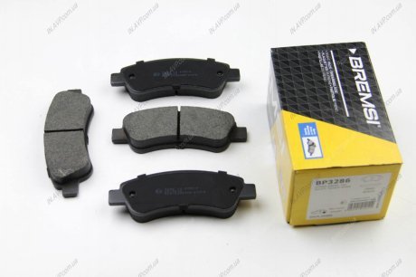 Комплект тормозных колодок, дисковый тормоз BREMSI BP3286