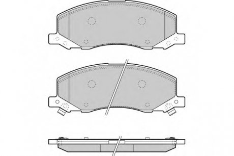 Комплект тормозных колодок, дисковый тормоз E.T.F. 121378