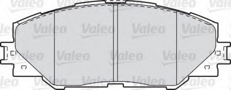 Комплект тормозных колодок, дисковый тормоз Valeo 601037