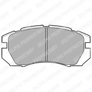 Комплект тормозных колодок, дисковый тормоз Delphi LP930