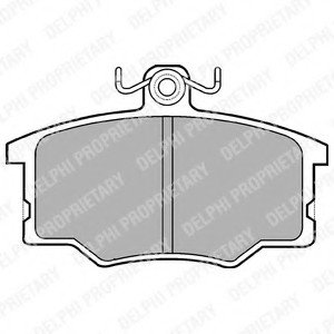 Комплект тормозных колодок, дисковый тормоз Delphi LP179