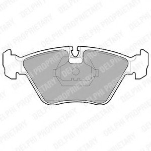 Комплект тормозных колодок, дисковый тормоз Delphi LP705