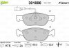 Комплект тормозных колодок, дисковый тормоз Valeo 301006 (фото 1)