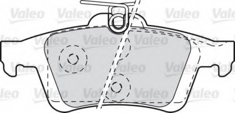 Комплект тормозных колодок, дисковый тормоз Valeo 601044