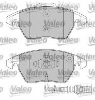 Комплект тормозных колодок, дисковый тормоз Valeo 598635