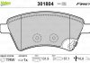 Комплект тормозных колодок, дисковый тормоз Valeo 301804 (фото 1)