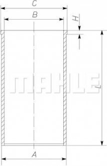 Гильза MAN 108.0 D0824/D0826 MH 227 WT 39 = MAHLE 227 WT 39 00