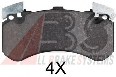 Комплект тормозных колодок, дисковый тормоз A.B.S. ABS 37894