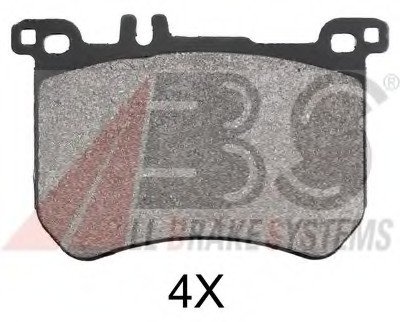 Комплект тормозных колодок, дисковый тормоз. ABS 37955 (фото 1)