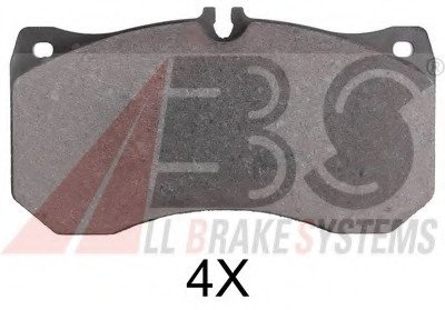Комплект тормозных колодок, дисковый тормоз. ABS 37962 (фото 1)