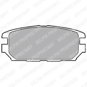 Комплект тормозных колодок, дисковый тормоз Delphi LP921 (фото 1)