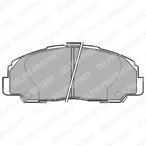 Комплект тормозных колодок, дисковый тормоз Delphi LP944