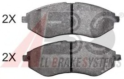 Комплект тормозных колодок, дисковый тормоз. ABS 37983 (фото 1)