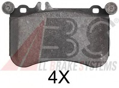 Комплект тормозных колодок, дисковый тормоз A.B.S. ABS 37902