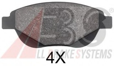 Комплект тормозных колодок, дисковый тормоз A.B.S. ABS 37885