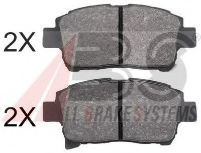 Гальмівні колодки пер. Toyota Yaris/Prius 99-05 (akebono) A.B.S. ABS 37834