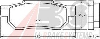 Комплект тормозных колодок, дисковый тормоз A.B.S. ABS 36619