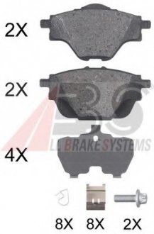 Комплект тормозных колодок, дисковый тормоз A.B.S. ABS 35019