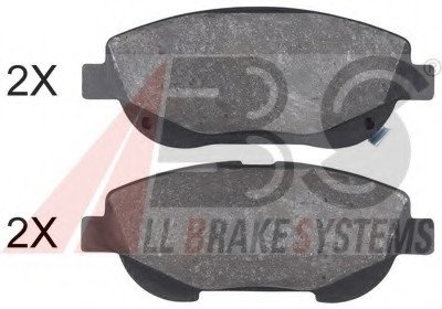 Комплект тормозных колодок, дисковый тормоз A.B.S. ABS 35003