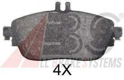 Комплект тормозных колодок, дисковый тормоз A.B.S. ABS 37911