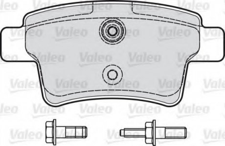 Комплект тормозных колодок, дисковый тормоз Valeo 598936