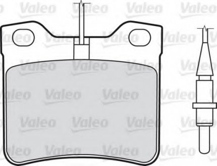 Комплект тормозных колодок, дисковый тормоз Valeo 598063