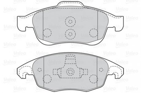 Комплект тормозных колодок, дисковый тормоз Valeo 301997 (фото 1)