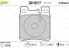 Комплект тормозных колодок, дисковый тормоз Valeo 301617 (фото 1)