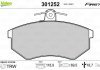 Комплект тормозных колодок, дисковый тормоз Valeo 301252 (фото 1)