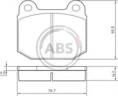 Комплект тормозных колодок, дисковый тормоз. ABS 36090 (фото 1)