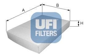 Фильтр, воздух во внутренном пространстве UFI Filters 53.125.00 (фото 1)