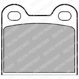 Комплект тормозных колодок, дисковый тормоз Delphi LP21