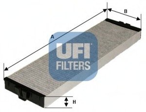 Фильтр, воздух во внутренном пространстве UFI Filters 54.151.00 (фото 1)