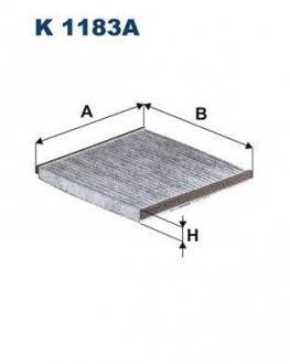 Фільтр салону FILTRON K 1183A WIX FILTERS K1183A