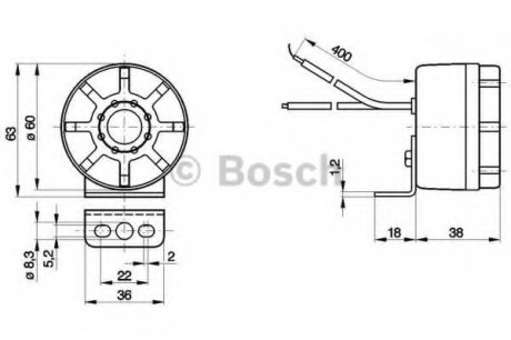 Система предупреждения заднего хода BOSCH 0 986 334 001