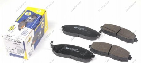 Комплект тормозных колодок, дисковый тормоз ICER Brakes 141266 (фото 1)