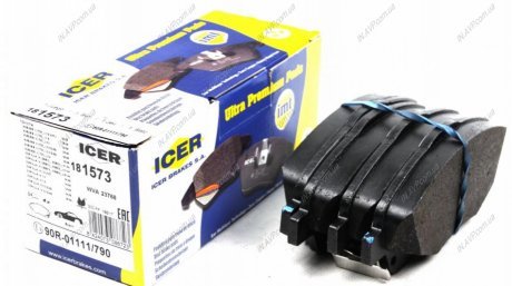 Комплект тормозных колодок, дисковый тормоз ICER ICER Brakes 181573