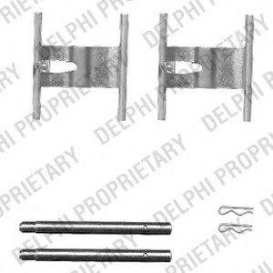 Комплектуючі, колодки дискового тормоза Delphi LX0450