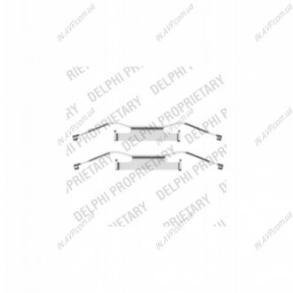 Комплектующие, колодки дискового тормоза Delphi LX0439