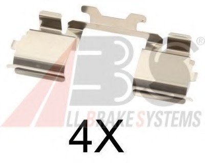 Комплектующие, колодки дискового тормоза A.B.S. ABS 1725Q