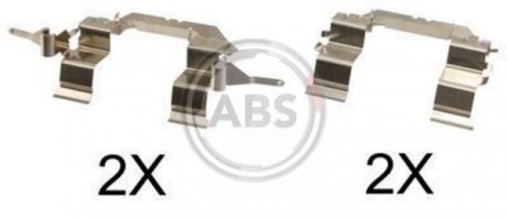 Комплектующие, колодки дискового тормоза A.B.S. ABS 1722Q