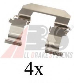 Комплектующие, колодки дискового тормоза A.B.S. ABS 1704Q