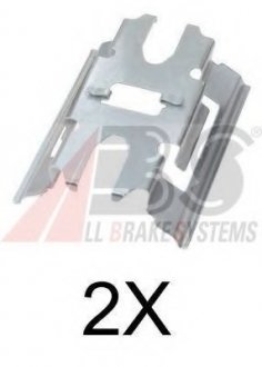 Комплектующие, колодки дискового тормоза A.B.S. ABS 1663Q