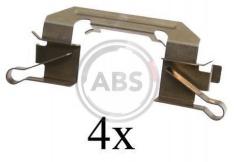 Комплектуючі, колодки дискового тормоза A.B.S. ABS 1626Q