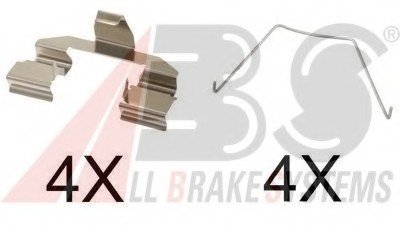 Комплектуючі, колодки дискового тормоза A.B.S. ABS 1607Q