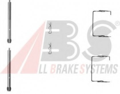 Комплектующие, колодки дискового тормоза. ABS 1267Q (фото 1)