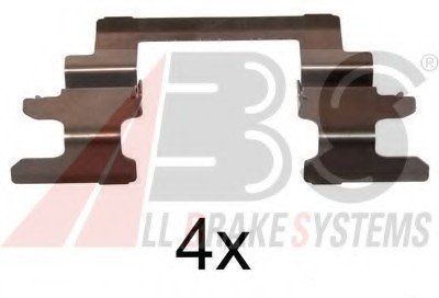 Комплектующие, колодки дискового тормоза A.B.S. ABS 1236Q
