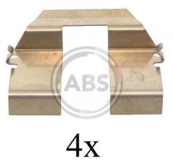 Комплектуючі, колодки дискового тормоза A.B.S. ABS 1232Q